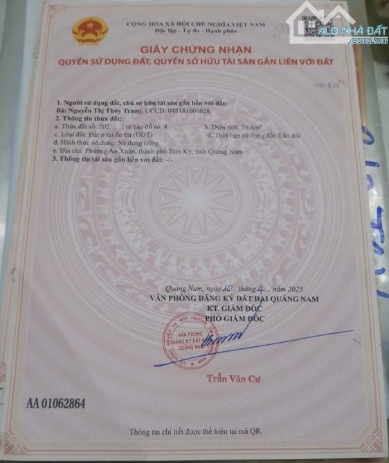 Cần bán gấp nhà kiệt 332 Phan Châu Trinh, phường Tam Kỳ, tp Đà Nẵng - 2