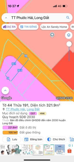 🏠✨ Cần bán 2 lô liền kề đối diện Trường Tiểu học Long Mỹ, Phước Hải – 10x33m, 332,6m², 80 - 2