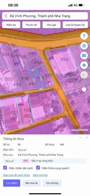 930tr có lô đất đường oto xây nhà ở Thôn Tây - Vĩnh Phương - dt: 69,9m2 ngang 5,2m full - 3