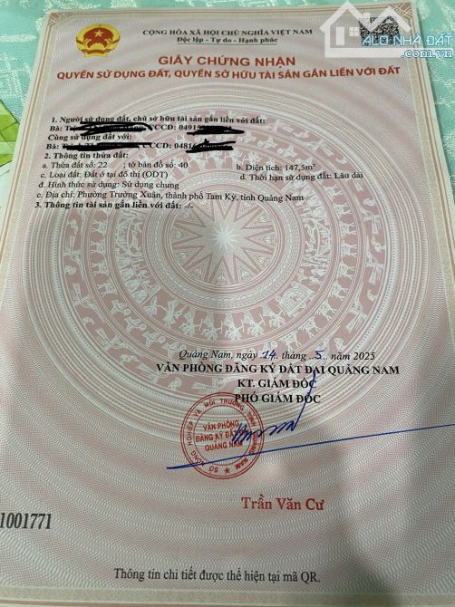 Cần bán nhà đường Lê Huy Lưu - Tam Kỳ - Tp Đà Nẵng - 3
