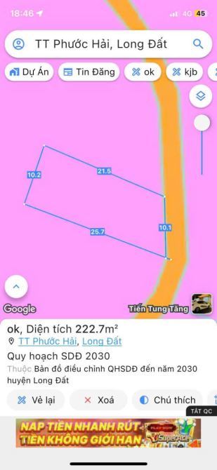 🌿 Bán đất view núi Minh Đạm – Gần biển Phước Hải, 222m², chỉ 1,3 tỷ 🏞️ - 3
