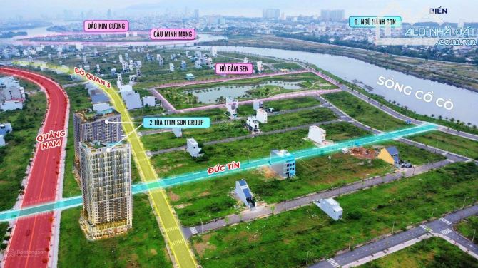 Bán lô view hồ Sen - Hoà Quý DT 180m2, hướng TB, giá đầu tư, sổ công chứng - 3
