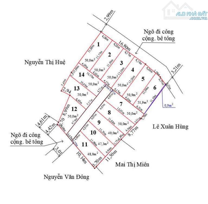 Ms Linh-Bán đất 50m2 ngay tuyến 2 trục chính Cống Mỹ, Nam Sơn, An Dương giá chì hơn 900tr - 3