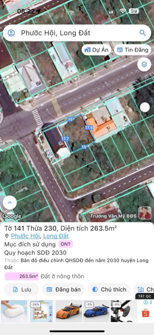 🏷️ Thanh lý gấp lô đất MT 15m trung tâm Lộc An – 263m² full thổ cư, cách biển 400m, giá c - 4