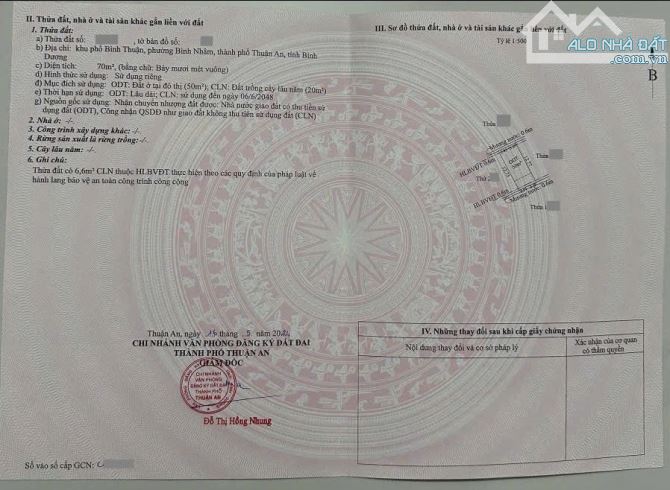1,5Tỷ TL🔥Bán đất 70m2 cách đường Bế Văn Đàn 50m, P.Bình Nhâm, Tp.Thuận An - 4