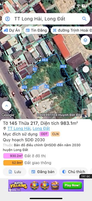 BÁN ĐẤT LONG HẢI - CÁCH BIỂN BÃI TẮM CHỈ 200M PHÙ HỢP ĐẦU TƯ KINH DOANH - 7