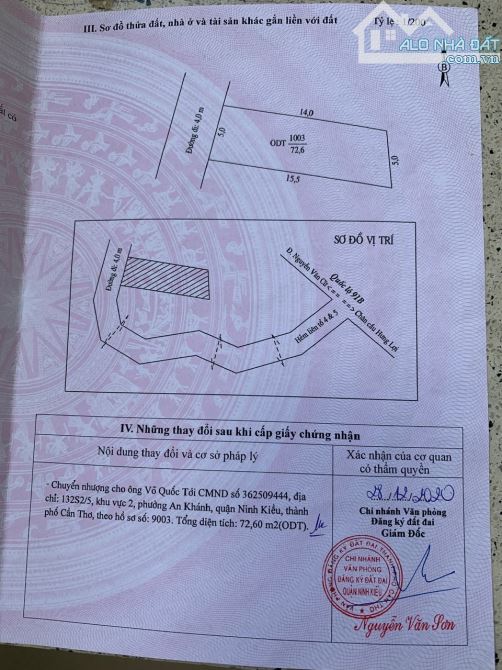 BÁN NHÀ TRỆT ĐƯỜNG VEN SÔNG ĐẦU SẤU, SAU LƯNG KDC 91B PHƯỜNG TÂN AN TP CẦN THƠ - 9