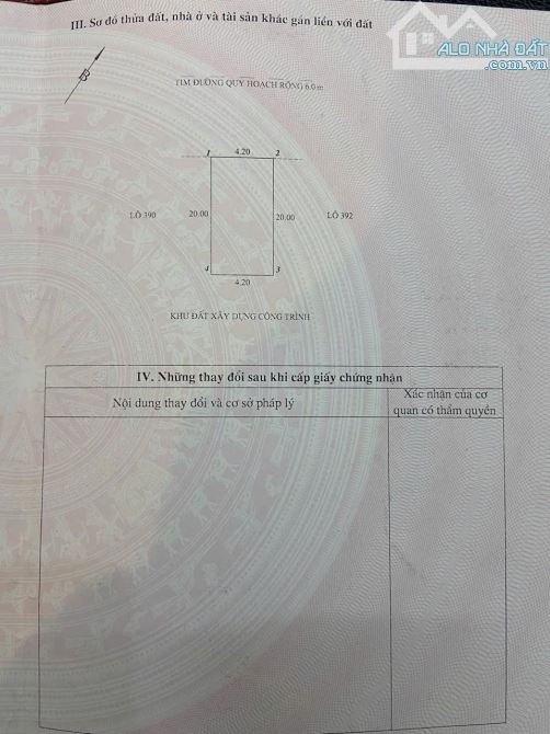 BÁN ĐẤT LÔ 4 VĨNH NIỆM LÊ CHÂN GIÁ 70 triệu/m