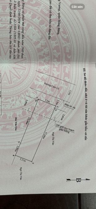 Bán 100m đất mặt đường chỉ hơn 4 tỉ một tí