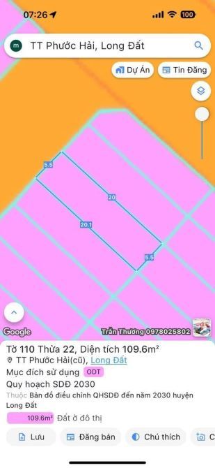 🌊 Đất TĐC Phước Hải, full thổ cư, gần biển, trung tâm, giá chỉ 3.4 tỷ 🏡