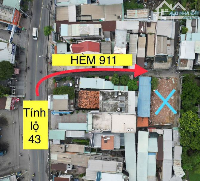 CG - Lô Đất đường tỉnh lộ 43 P. Tam Bình, Thủ Đức.100m2 ngang 5.5m giá chỉ 4.6 tỷ