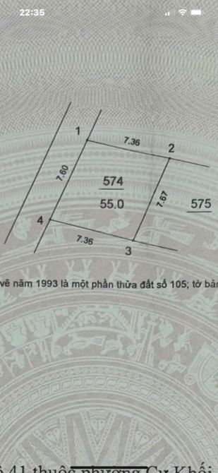 Bán gấp 55 m2/ thực tế 61 m2 đất Xuân Đỗ, ô tô, mặt tiền rộng, cách 2 nhà ra ô tô tránh