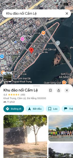 Chính chủ cần bán góc 2 MT view sông giá 55 tr/m2. Tại khu biệt thự Đảo Nổi