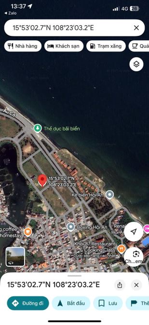 🎉🎉👉 Lô góc  sát biển Cửa đại với diện tích rộng, tiềm năng bạc nghàn