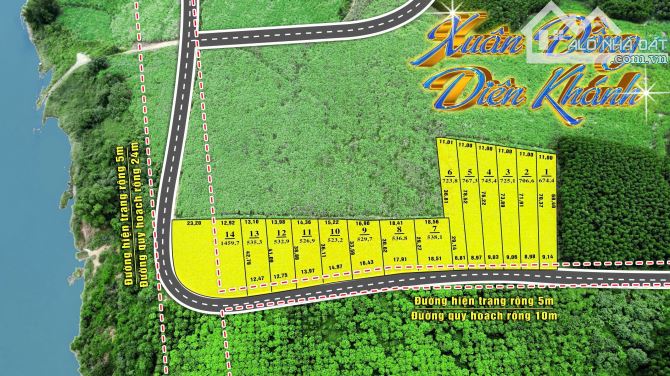 đất vườn diên lâm diên khánh giá chỉ từ 209 gần sông cái mát mẻ quanh năm