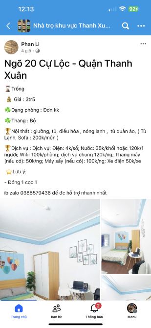 Vị trí vàng Khương Đình – Nhà 5 tầng, 5PN, ngõ thông, 10m ra ô tô tránh, giá chỉ 12.65 tỷ!