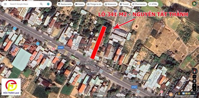 Bán lô đất 341,2 m2; mặ tiền đường Nguyễn Tát Thành - Hội An
