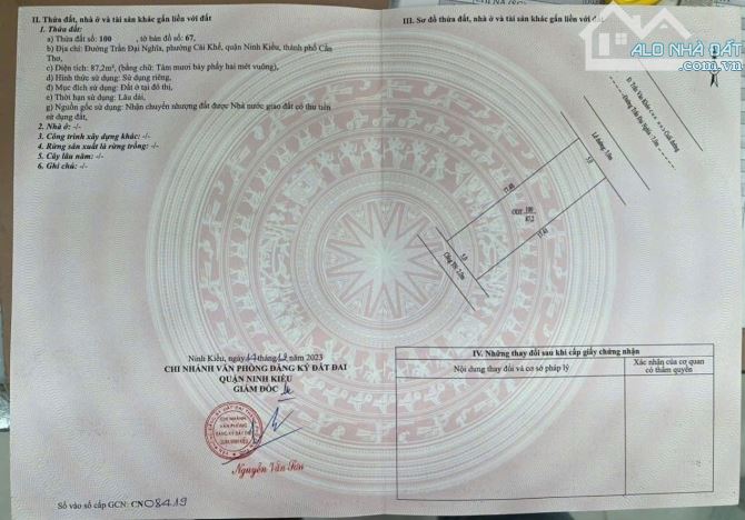 CẶP NỀN ĐẸP ĐƯỜNG TRẦN ĐẠI NGHĨA, CÁI KHẾ, CẦN THƠ - 1
