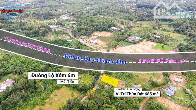Cần Bán 685m2 Góc 2 Mặt Tiền Khu Phố Khu Tượng Giá 1,xx Tỷ - 1