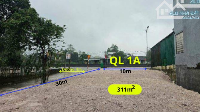 BÁN ĐẤT MẶT TIỀN QUỐC LỘ 1A GẦN BVTW2 PHƯỜNG PHONG THÁI TP HUẾ - 1
