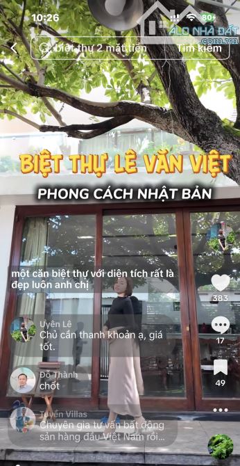 BIỆT THỰ 2 MẶT TIỀN - LÊ VĂN VIỆT - 185M2 - CÂY LỘC VÙNG - HỒ CÁ KOI - 16🧄 - 1