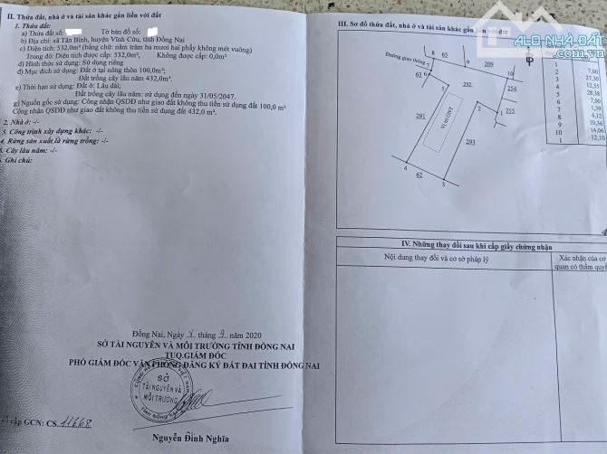 Bán lô đất 532m2 nhà vườn siêu đẹp có sẵn nhà cấp 4 , giá rẻ so với khu vực rất nhiều - 1
