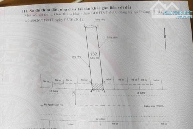 Mặt tiền kinh doanh Huỳnh Thị Hai, Q12. DT 88m2. Sổ đẹp,  ko quy hoạch, lộ giới ít. - 1