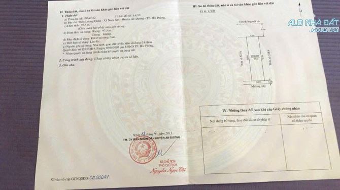 Bán đất chung cư Lương Quán, Nam Sơn, An Dương, Hải Phòng. 98m2- 3,5 tỷ - 1