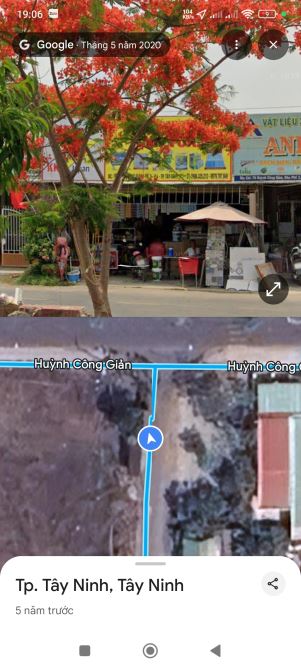 Bán nhà đất đường Huỳnh Công Giản Phường 4 Tp Tây Ninh Tỉnh Tây Ninh( phường Tân Ninh) dt - 1