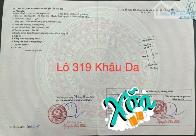 🔥 SIÊU PHẨM ĐẤT TRUNG TÂM KHÂU DA – PHƯỜNG THỦY NGUYÊN MỚI 🔥  📍 Vị trí vàng giữa 2 tuyế - 1