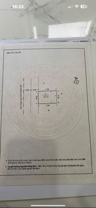 🏡Bán nhà MT Nguyễn Hồng Đào - 37m2 - 3 Tầng BTCT , 2 Pn - MT đường 12m , Vị trí đắc địa - 2