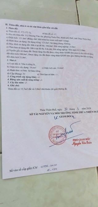 Cần bán Mặt Tiền Kinh Doanh Dương Văn An - Xuân Phú - Huế 121m2 Giá rẻ 3,x tỷ - 2