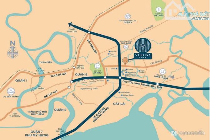 Chính chủ gửi bán nhà phố Verosa Park, Phú Hữu kế cận Q2, 5