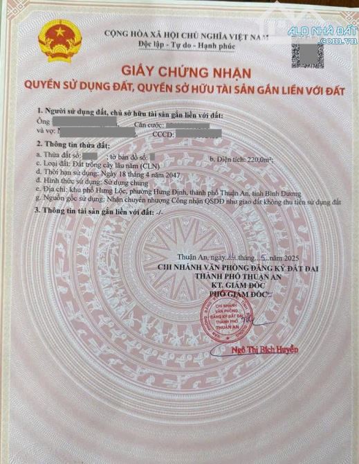 Bán đất 10.2x21.5m, mặt tiền Hưng Định 21 p. Hưng Thịnh gần AEON Bình Dương - 2