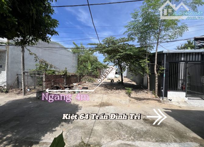 Đất KIỆT 5M_ Đường TRẦN ĐÌNH TRI_ Dt 90m2_ Giá 2 Tỷ 69 BỚT LỘC - 2