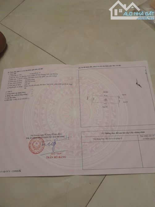 Bán đất ngõ Lê Viết Quang, p Ngọc Châu, tp Hảo Dương cũ - 2