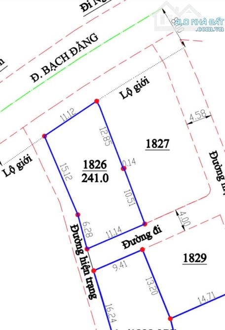 LÔ ĐẤT ĐƯỜNG CHÍNH BẠCH ĐẰNG - 3 MẶT TIỀN CỰC THOÁNG - KHU VỰC ĐÔNG DÂN GẦN CHỢ GẦN TRƯỜNG - 2