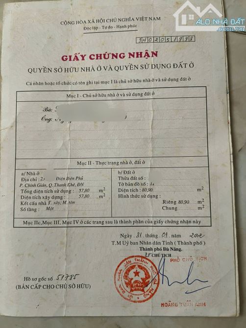 📌📌📌LÀM VIỆC TRỰC TIẾP GIÁ TỐT !!! 👉 Bán nhà gác lửng kiệt Điện Biên Phủ,, - 2