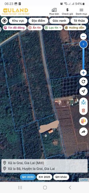170 triệu bán lô đất 50m x 40m full đất ở tại ia bă cũ ,nay thuộc xã iagrai mới  gia lai - 3