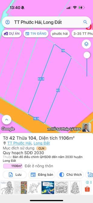 🌅 BÁN ĐẤT XÃ PHƯỚC HẢI TP HCM – 1106M² GẦN BIỂN, VIEW NÚI MINH ĐẠM – GIÁ 4.55 TỶ - 3