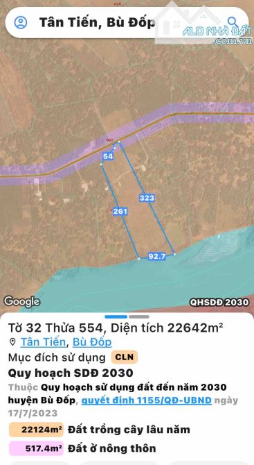 🔥 BÁN GẤP 2,2HA VIEW SÔNG BÉ – MẶT TIỀN NHỰA, DÂN CƯ HIỆN HỮU, GIÁ CHỈ 3,9 TỶ – CƠ HỘI VÀ - 3