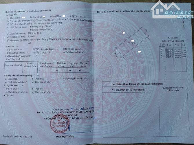 BÁN ĐẤT ĐÔ THỊ MỸ TRUNG CL51 ĐỐI DIỆN CỔNG CẤP CỨU 75M2 GIÁ 8.5 TỶ - 3
