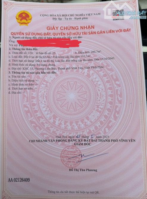 Bán dãy trọ trong khu Làng Bầu, Liên Bảo, Vĩnh Yên. DT 200m2. Giá 3.5 tỷ - 3