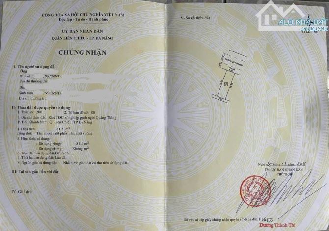 📌📌📌LÀM VIỆC TRỰC TIẾP GIÁ TỐT !!! 👉 Bán đất mặt tiền chơn tâm 8 - 3