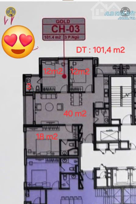 BÁN CHUNG CƯ PLATINUM LONG BIÊN TÒA P3 TẦNG 9 DT 101,4 M2 GIÁ 15 TỶ - 5