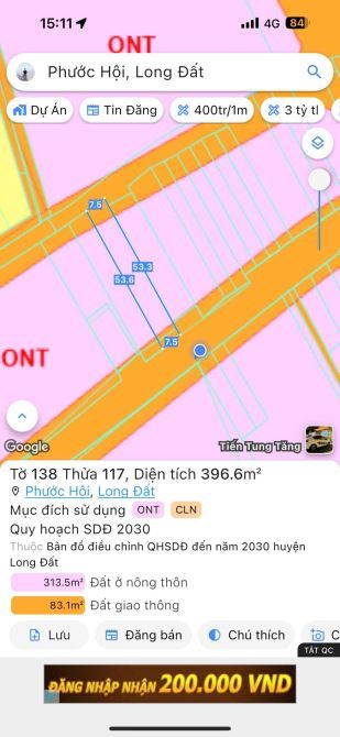 🏡 Đất Xã Phước Hải, TP HCM – 2 Mặt Tiền, Cách Bãi Tắm 1km, Diện Tích 7,5x53m - 5