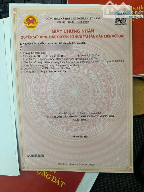 1066m Có 200m Đất Ở - View Cánh Đồng Bám Đường Bê Tông 26m - Sát Dự Án Sun Kim Bôi - 6