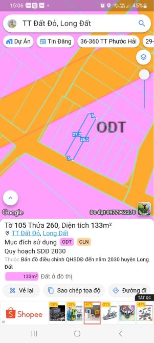 BÁN ĐẤT MẶT TIỀN NHỰA TRỊNH HOÀI ĐỨC- SAU TRƯỜNG CAO ĐẲNG TRUNG TÂM TT ĐẤT ĐỎ. TIỆN ÍC - 6