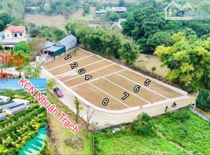 BÁN 5 LÔ ĐẤT, GIÁP KCN NHUẬN TRẠCH, GIÁ CHỈ HƠN 1,x TỶ - 1