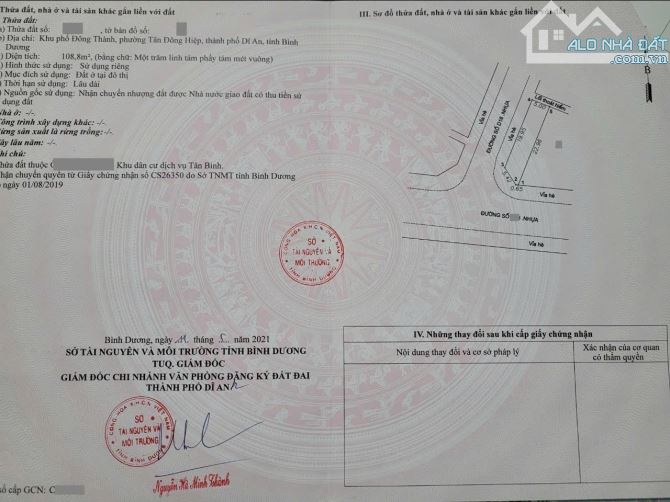 nhà góc 108,8m2 6ty9 TL  2MT KDC Biconsi p.Tân Bình Tp.Dĩ An - 9